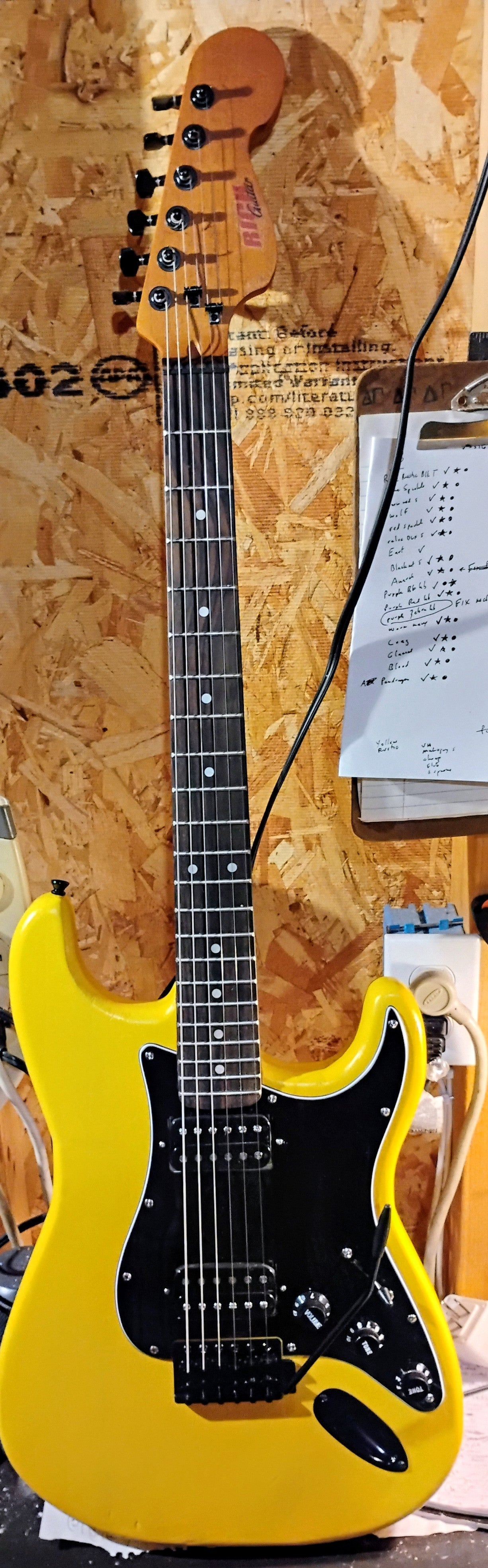 RICH Guitar Myrtle Beach STD+ S #010 (Blem) Banana Yellow with Gig Bag