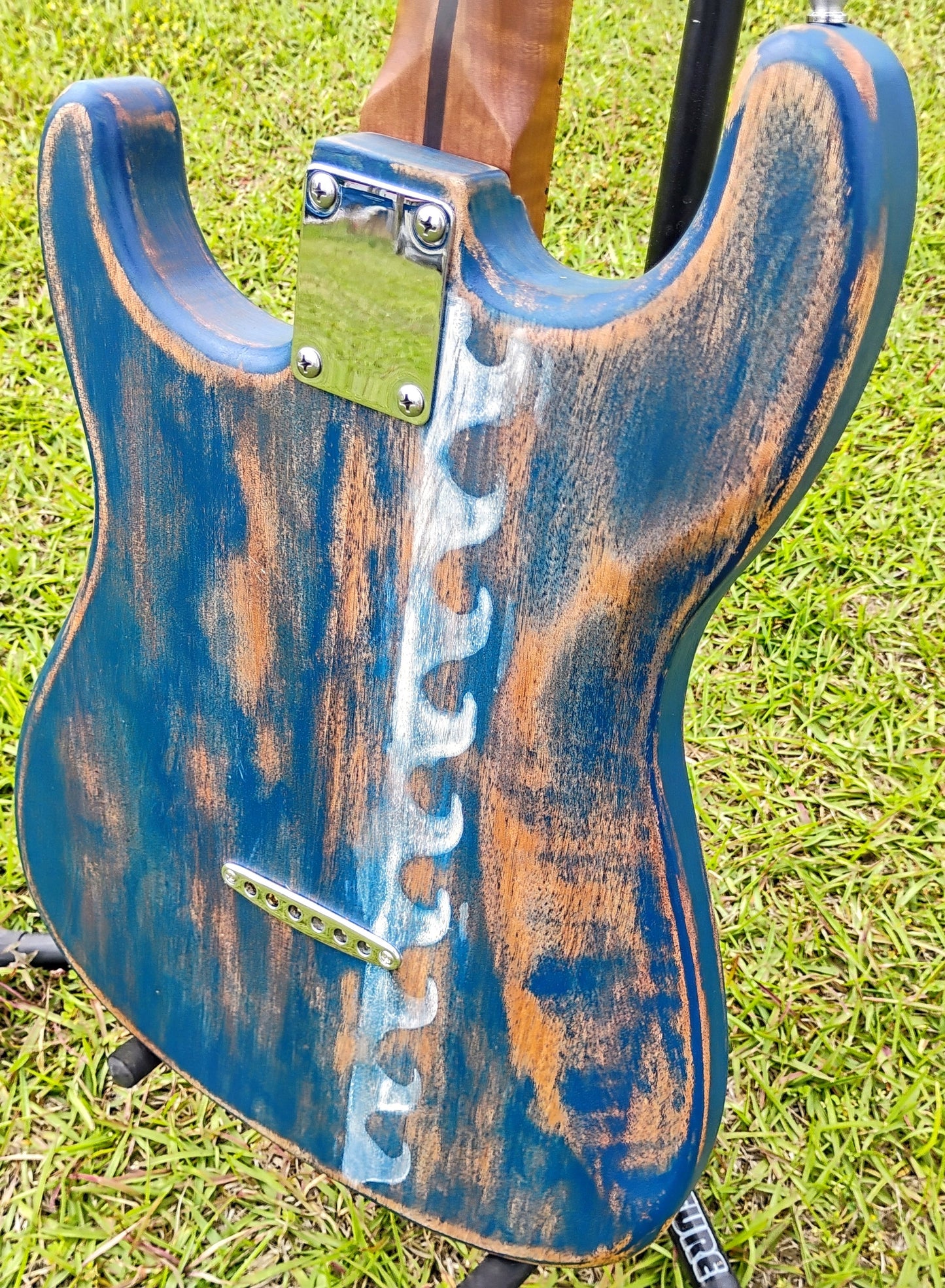 RICH Guitar Myrtle Beach a.R.t. DLX S HT Driftwood in Sea 'n Sky finish with Gig Bag