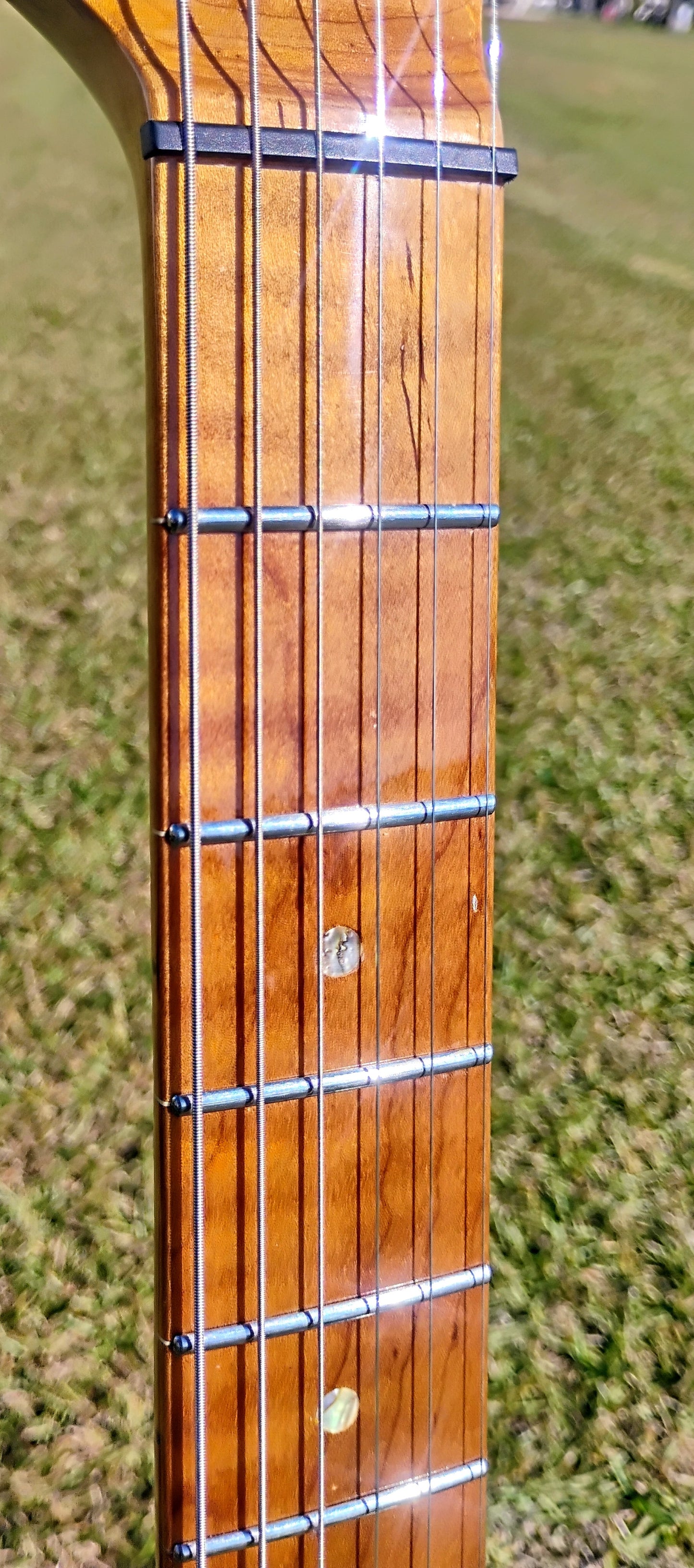 RICH Guitar Myrtle Beach HYB DLX T #051 Blue Sparkle with DLX Gig Bag