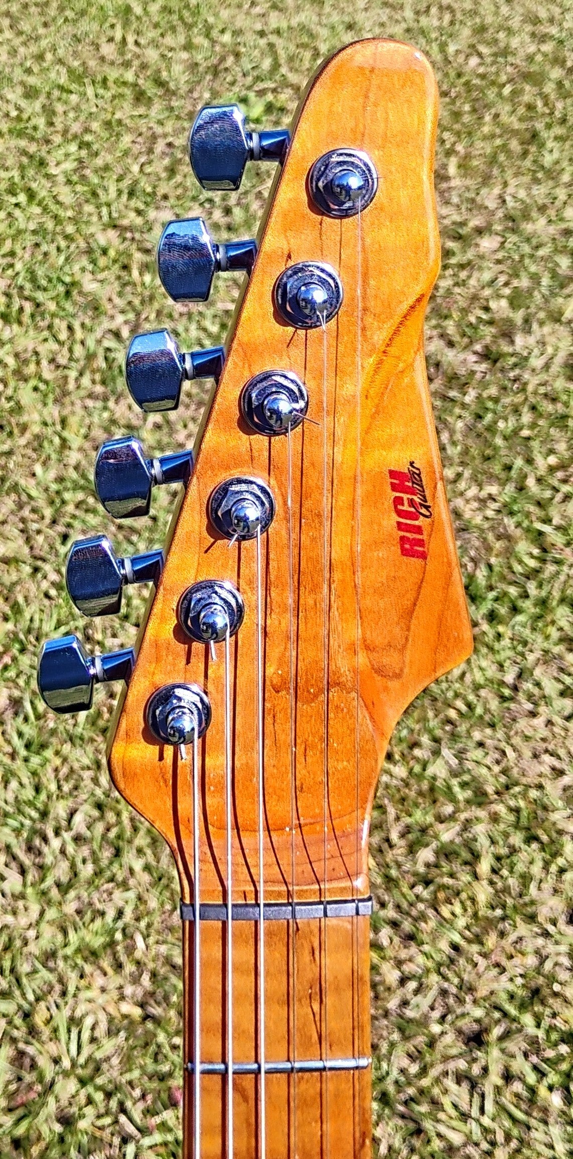 RICH Guitar Myrtle Beach HYB DLX T #051 Blue Sparkle with DLX Gig Bag