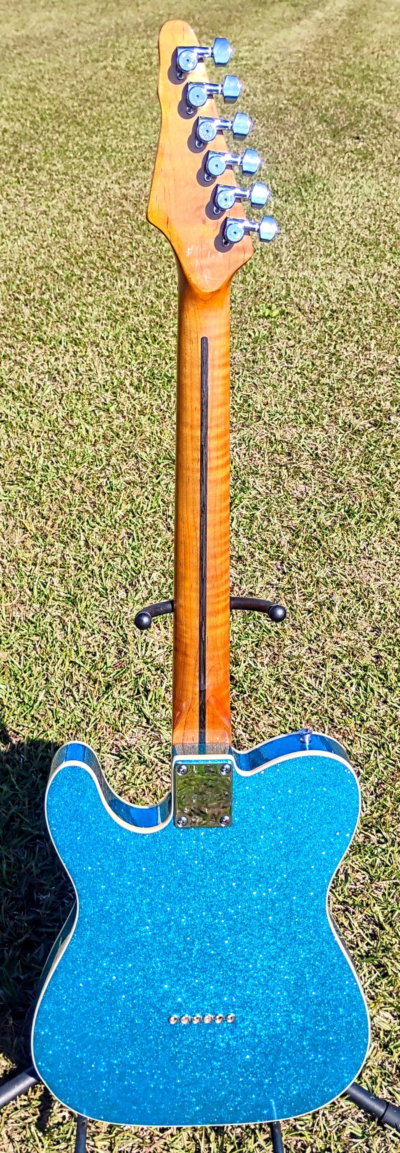 RICH Guitar Myrtle Beach HYB DLX T #051 Blue Sparkle with DLX Gig Bag