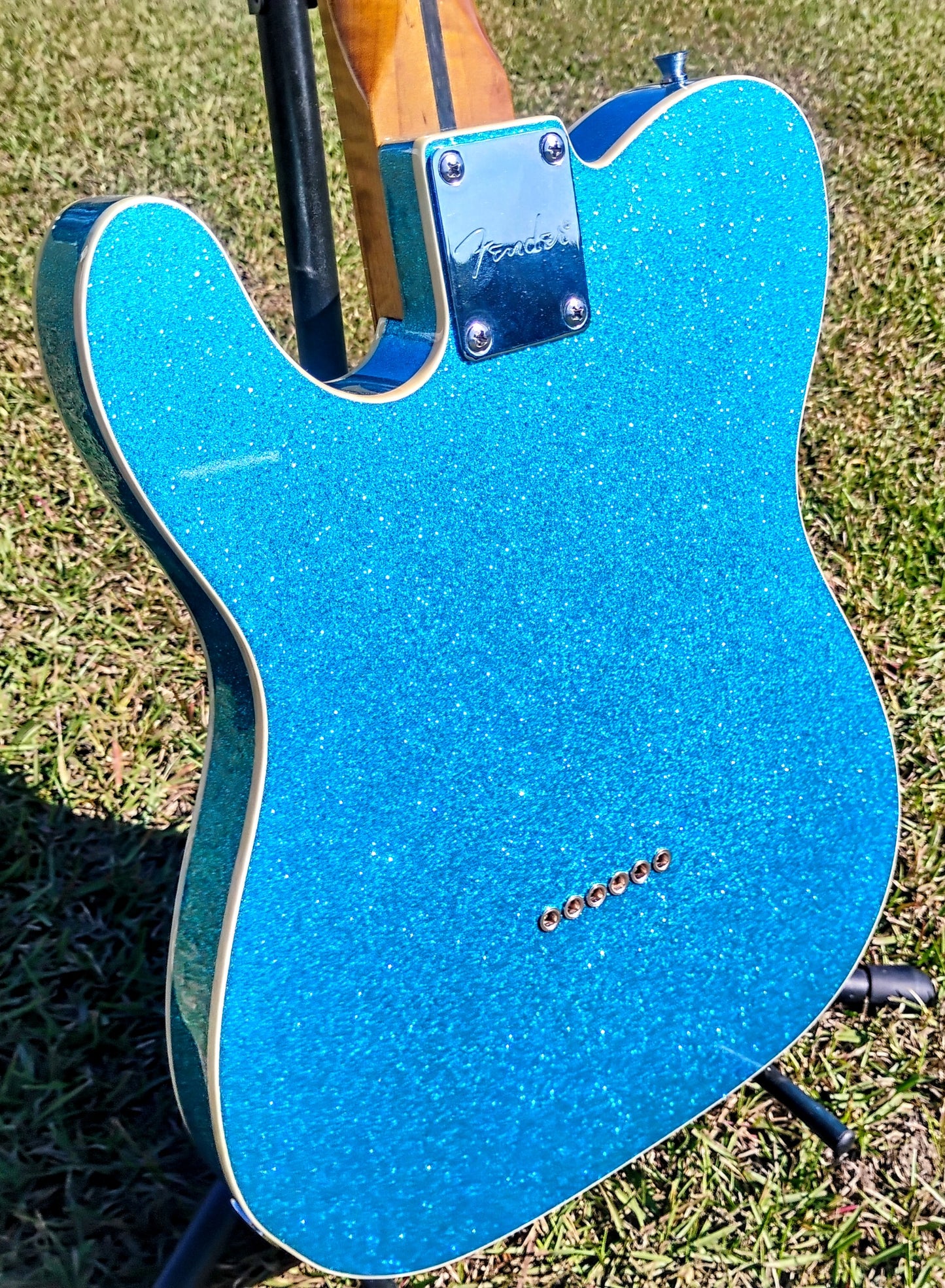 RICH Guitar Myrtle Beach HYB DLX T #051 Blue Sparkle with DLX Gig Bag
