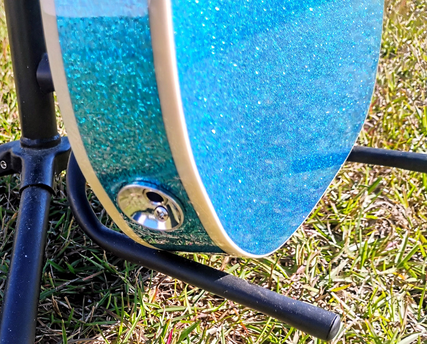 RICH Guitar Myrtle Beach HYB DLX T #051 Blue Sparkle with DLX Gig Bag