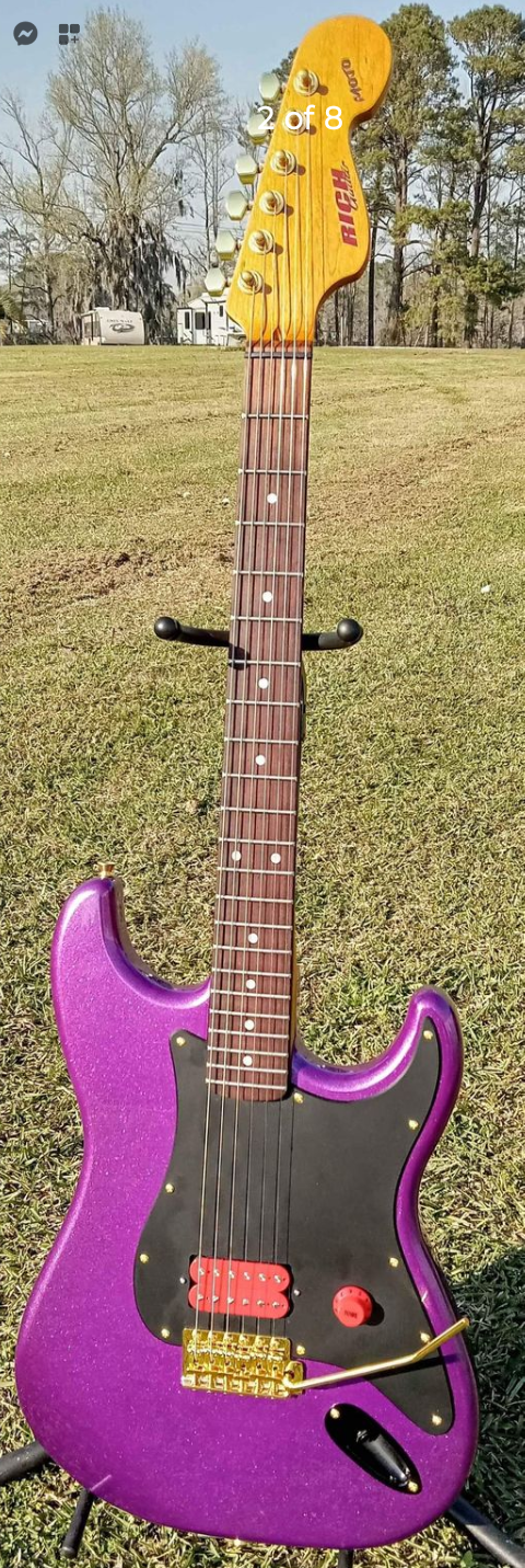 RICH Guitar Myrtle Beach STD+ ROASTED S #024 Purple Haze Metallic with Gig bag