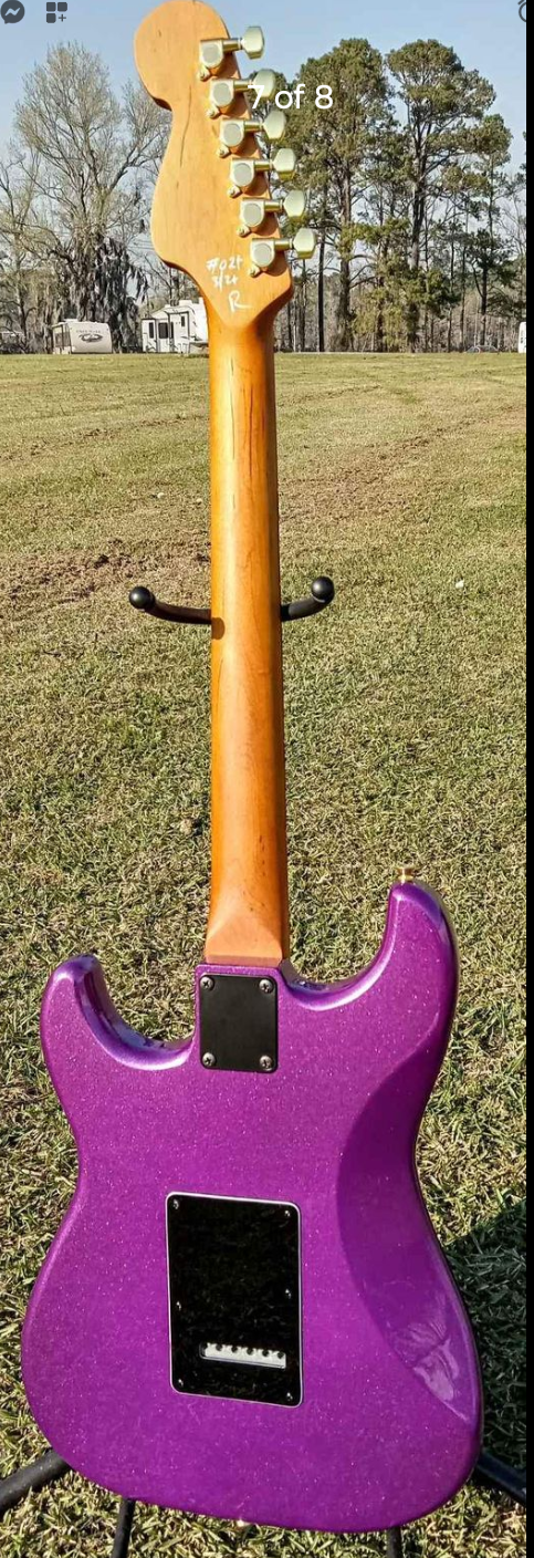 RICH Guitar Myrtle Beach STD+ ROASTED S #024 Purple Haze Metallic with Gig bag